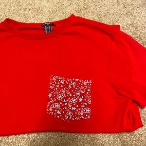 Red Bandana shirt S Size